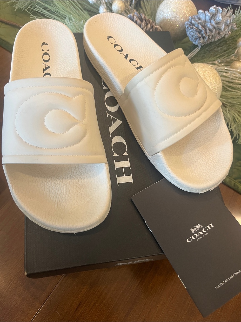 Coach Pillowy Ulla Slide Sandals EUC 9